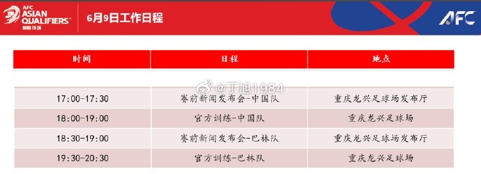 迎榮譽戰(zhàn)！國足明天17點開對巴林的賽前發(fā)布會，18點進行訓(xùn)練
