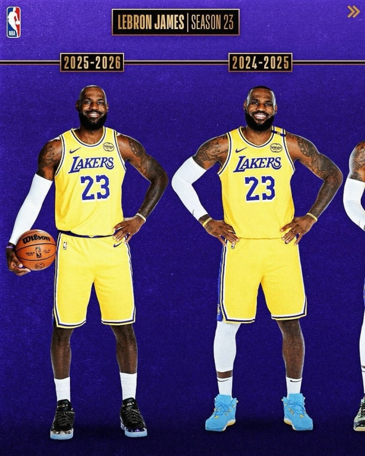 從青澀少年→四旬老漢！NBA官方曬詹姆斯23個(gè)媒體日變化